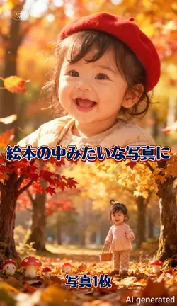 絵本みたいな写真になる