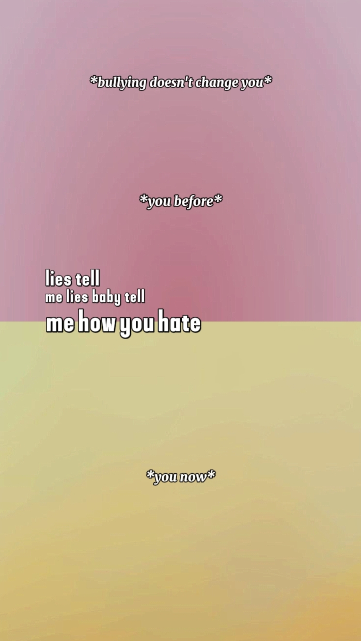 tell me how u hate m