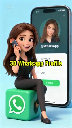 3d Whatsapp profile
