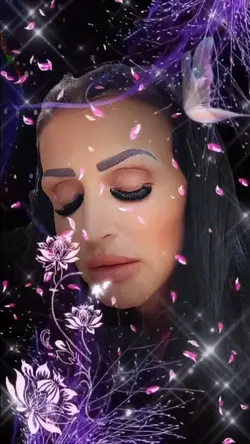 Purple flowers bling