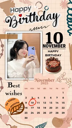 10 NOVEMBER HBD 2025