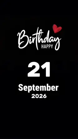 Hbd 21 September2026