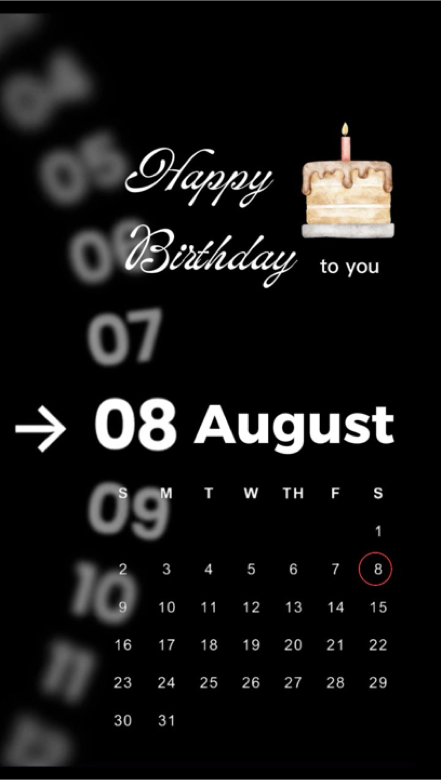 Birthday 08 August