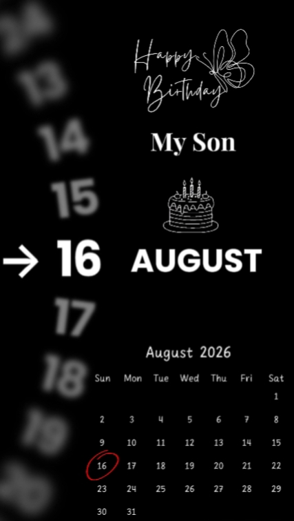 Hbd filho 16 de agosto 
