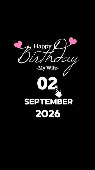 HBD Wife 2 September