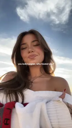 you look happier