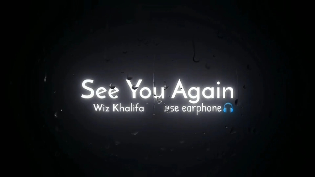 Seeyouagain en cámara lenta