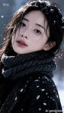 Trend ảnh tuyết rơi