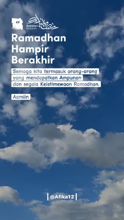Ramadhan berakhir 