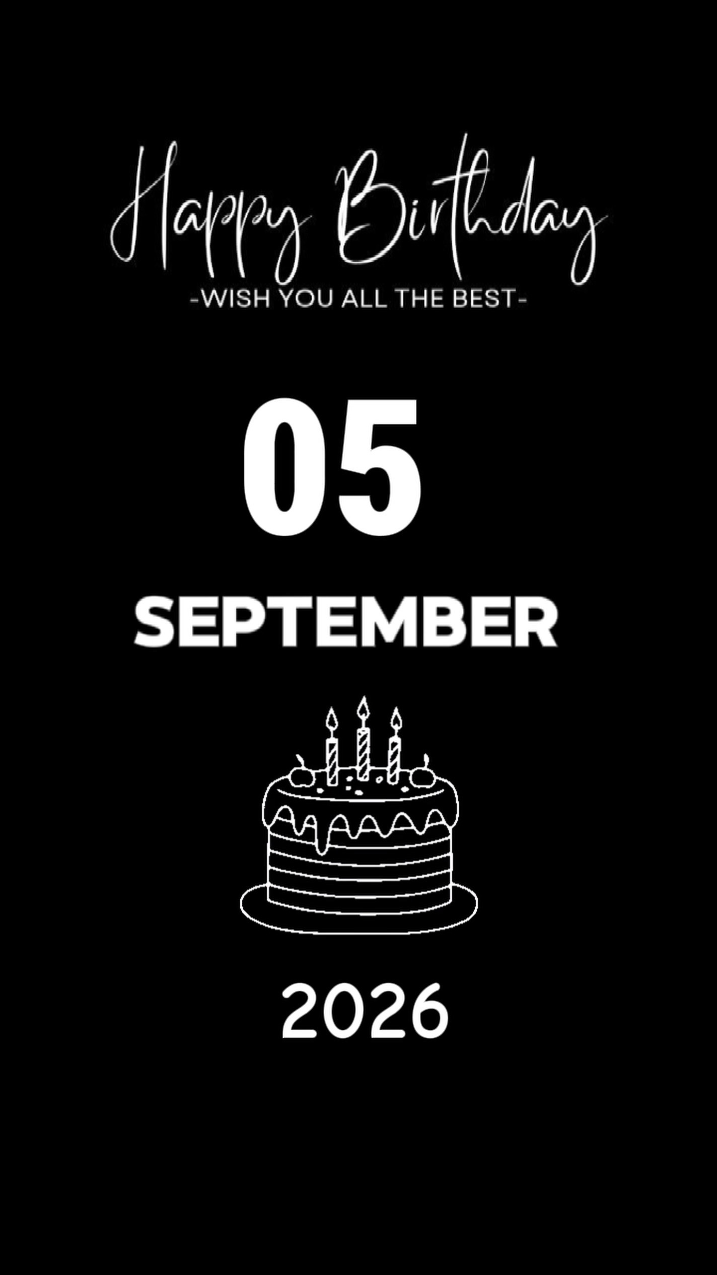 BDAY 5 september wif