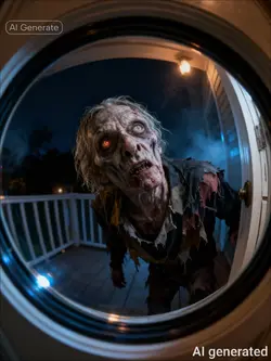 Zombie on your door