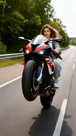Motorrad-Stunt