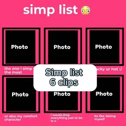 Simp list ✨