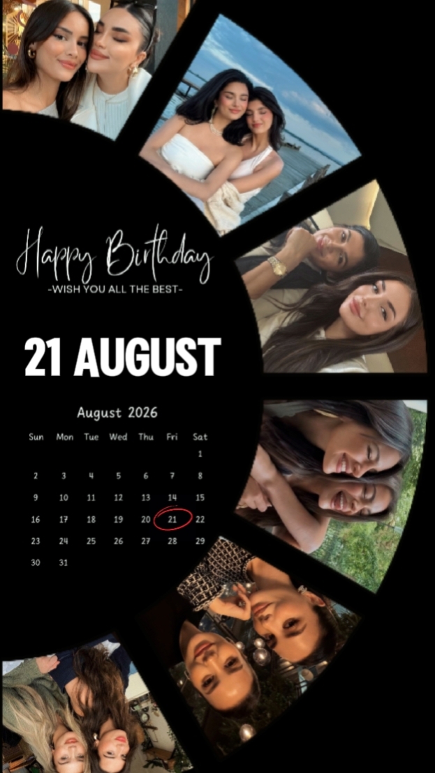 BIRTHDAY 21 AUG 2026