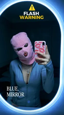 Selfie IA-flash blue