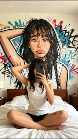 Graffiti-Porträt