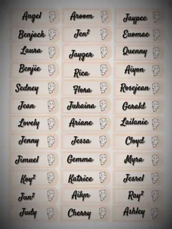 Lettering Names