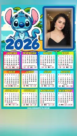 calendário Stitch 