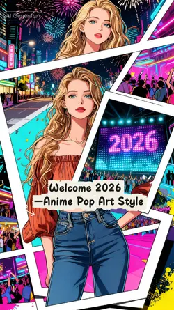 Anime Pop Art Style 