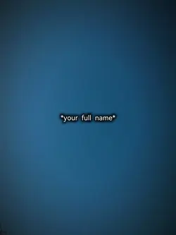 your name