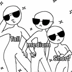 tall medium short
