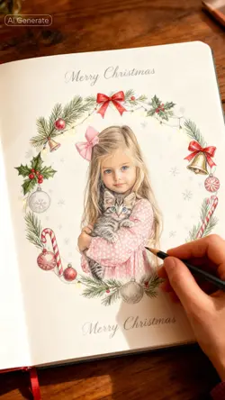 AI drawing art xmas