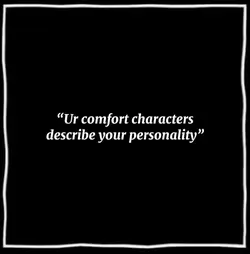 Comfort characters 