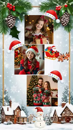 montagem de natal 