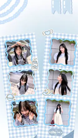 Photo strip blue