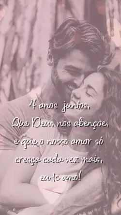 Feliz 4 anos amor