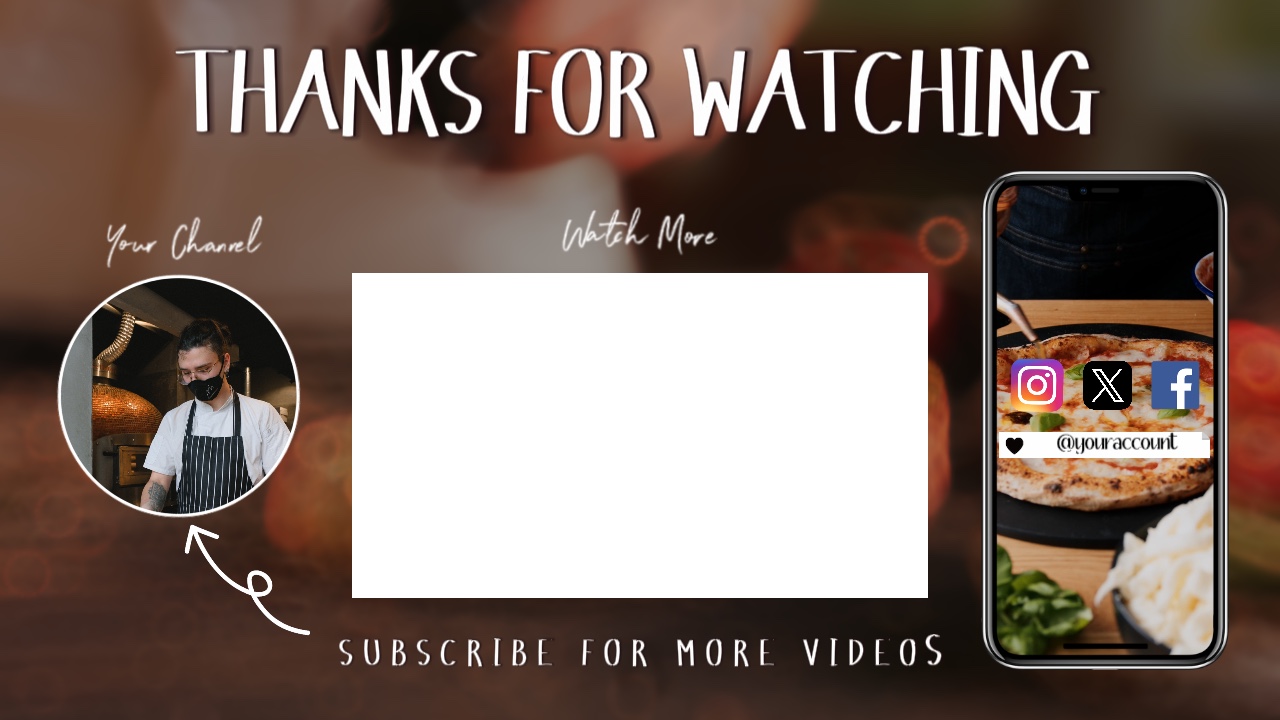 Outro for Food Vlog