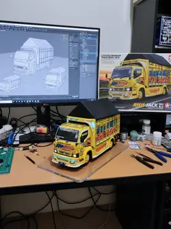 miniatur truk oleng