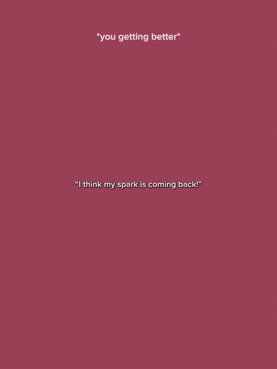 My spark is back…