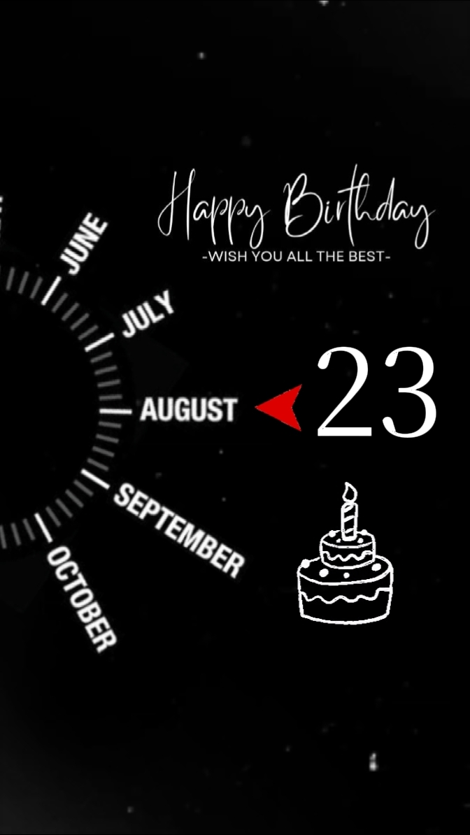 Birthday 23 August