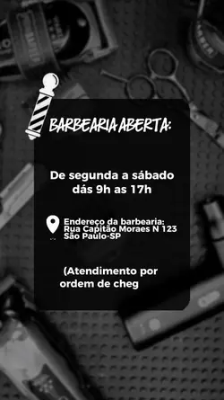 Barbearia aberta 
