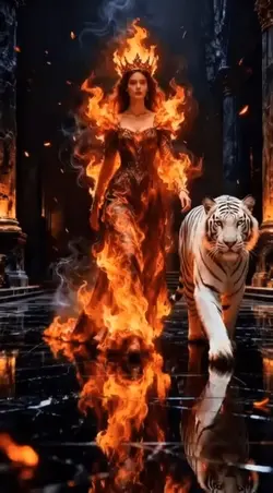 Fire Queen & Tiger