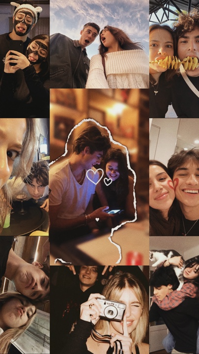 Valentinstag-Collage