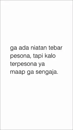 gak ada niat tebar