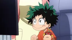 Deku Watching hero