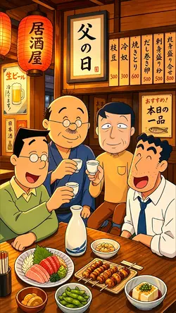【テキスト変更自由】
父の日テンプレート