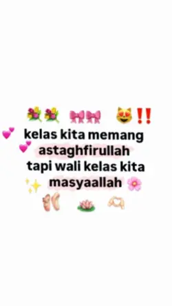 Kelas kita memang