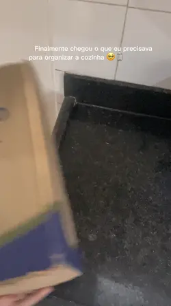 Organizei a cozinha 