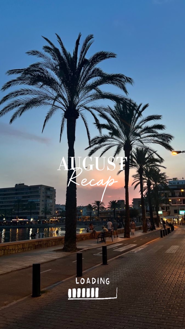 Resumen de agosto 🌴