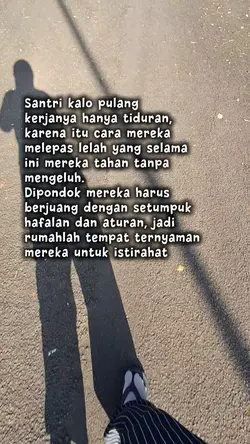 Santri saat liburan