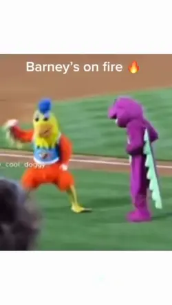 Barney's on Fire