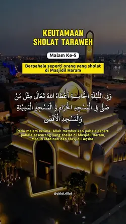 Keutamaan Taraweh
