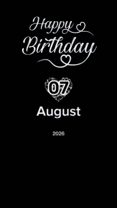 HBDMylove07August