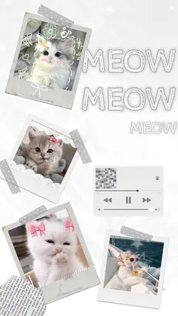 Cute cat White tmplt