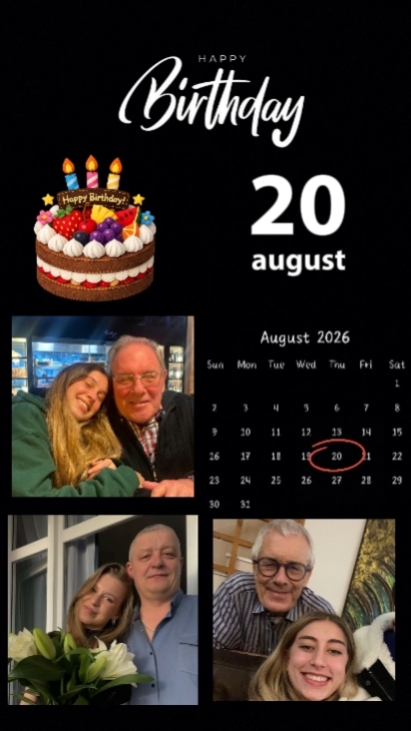 hbd daddy 20 august