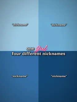 1girl4diffnicknames